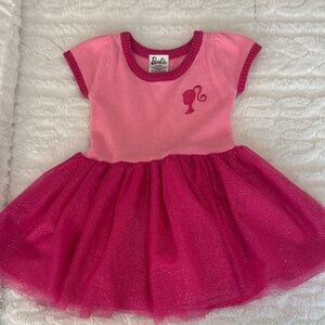Barbie Two-Tone Pink Glitter Tulle Dress